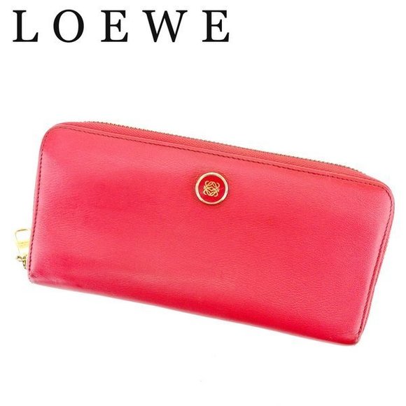 Loewe anagram leather Wallet Zip long accessory pink - Picture 1 of 6